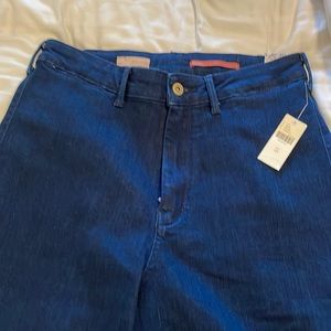 Never worn, wide leg, dark wash denim pants from Anthropologie!